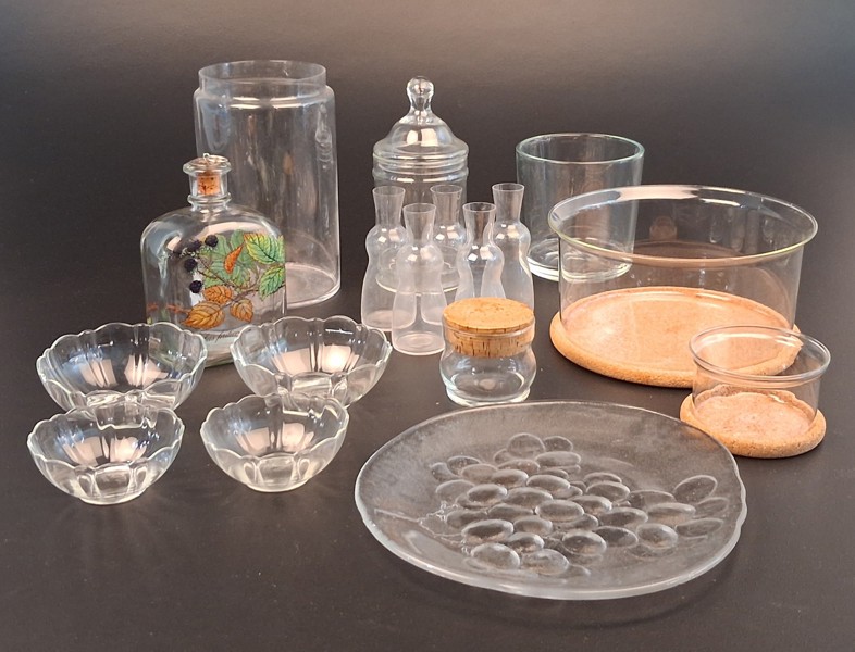 Diverse glas. Bl.a Bodum.