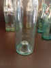 Diverse glasflaskor. Bl.a Kinnekulle, Coca Cola.