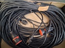 Diverse strömkabel. 25m & 10m.