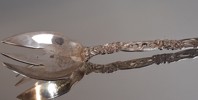 Salladsbestick. Silver, Charles Harrold & Co Birmingham, 48,8gram.