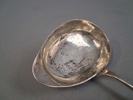 Soppslev, silver, Cirka 145gram med trä-handtag, 1900-talets första del.