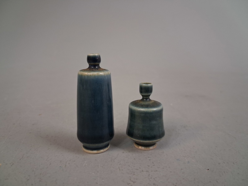JOHN ANDERSSIN, 2 Miniatyrvaser, keramik, Höganäs.