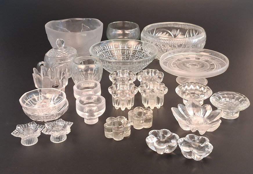 Diverse glas. Bl.a Kosta, Orrefors m.m.