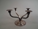 Ljusstake, Art Deco, nysilver, 1920/30-talet.
