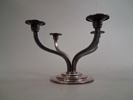 Ljusstake, Art Deco, nysilver, 1920/30-talet.