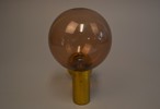 HANS-AGNE JAKOBSSON. Vägglampa, "V149", Markaryd, mässing & glas, 1950/60-talet.