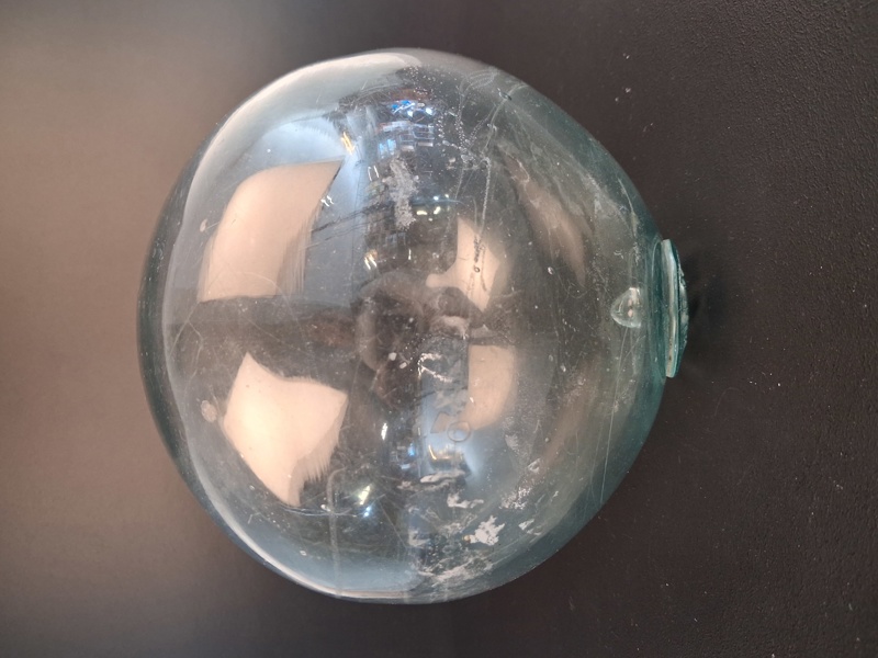 TORVALD STRANNE. Glasflöte, munblåst, 1900-talet första hälft, signerad.