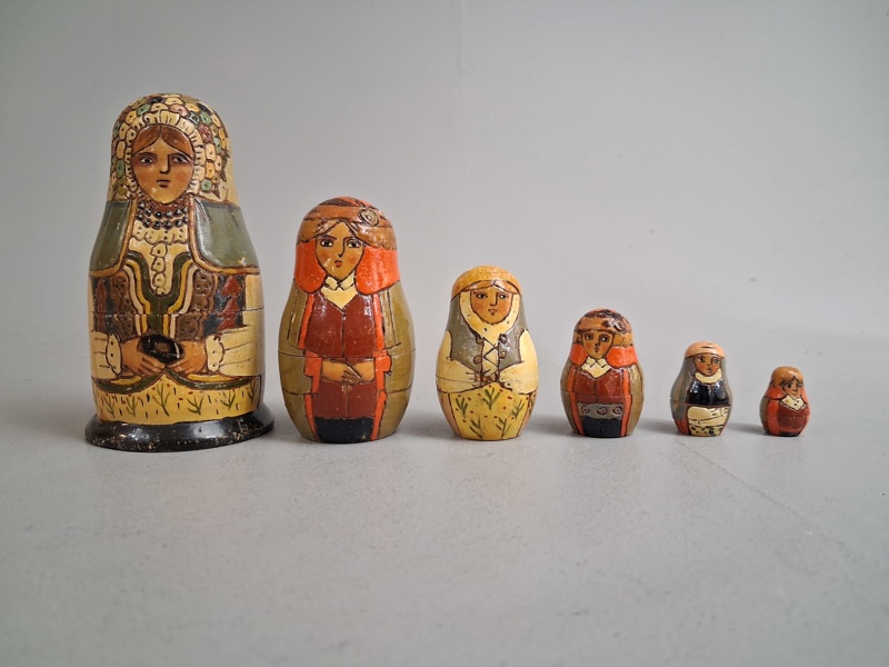 Babushka dockor, 6 delar.