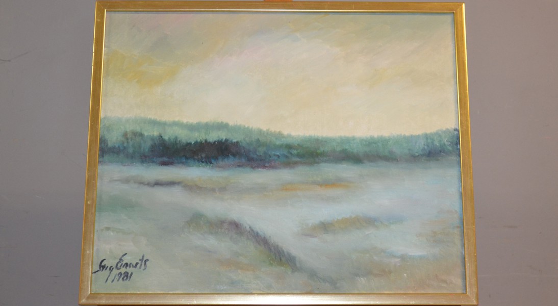 STIG EINARTS. Olja på duk, signerad & daterad 1981.