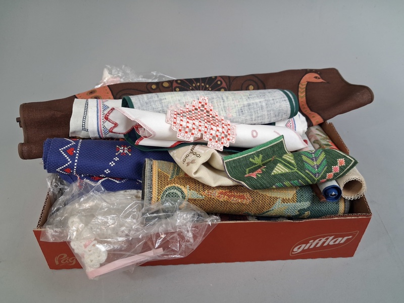 Diverse textil, bonader m.m.