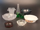 Diverse glas. Bl.a 2 Ljuslyktor Iittala, tris.