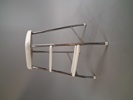 Stegpall, metall & plast.