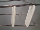 Stegpall, metall & plast.