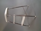 Stegpall, metall & plast.