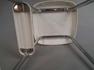 Stegpall, metall & plast.