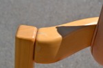PETER OPSVIK. Ergonomisk gungstol, Stokke, Norge, skinnklädsel.
