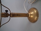 Bordslampa. Mässing & glas.
