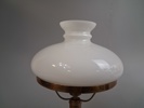 Bordslampa. Mässing & glas.