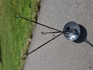 GUNNAR ANDER. Bras-set. 3 Delar, Ystad metall. Skyffel, ställ & Eldgaffel.