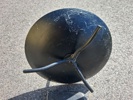 GUNNAR ANDER. Bras-set. 3 Delar, Ystad metall. Skyffel, ställ & Eldgaffel.