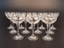 12 Champagneglas. SKLO Bohemia, Tjeckien.