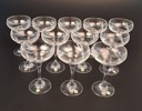 12 Champagneglas. SKLO Bohemia, Tjeckien.