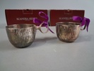 8 Underlägg/coasters, Scandia guld & 4 punchbägare, Scandia silver.
