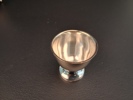 Silverskål. 52,3gram, samt 4 delar nysilver.