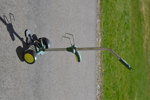 Transportör för trädgårdskrukor.