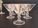 Diverse glas. Bl.a Johansfors, brinnande hjärta & Likörglas med tenn dekor.