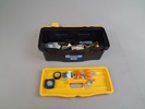 Verktygslåda. ToolBox med innehåll.