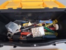 Verktygslåda. ToolBox med innehåll.