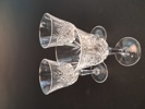 Diverse glas. Bl.a Cristal d`Arques Frankrike & Dessert skålar med slipad dekor.