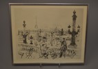 BERTIL BULL HEDLUND (1893-1950). Reproduktion, "Place de la Concorde".