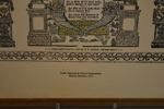Kistebrev, även kallat julbrev eller minnestavla, "Kärlekens tempel", tryckt Skansen Stockholm 1973.