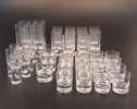WALTER HICKMAN. Glas, "Pippi", 39 delar, mestadels graverade med Rya GK.
