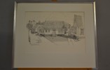 CLAES FOLCKER. Litografi, "Laholm", signerad & numrerad 36/100.