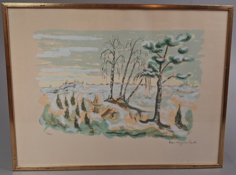 ASTRID BERGMAN TAUBE (1898-1980). Litografi, signerad & numrerad 59/210.