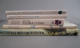Böcker, mat, blommor och fåglar