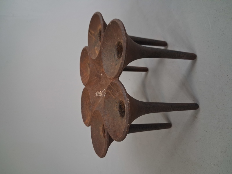 JENS H.QUISTGAARD. Ljusstake, gjutjärn, Danmark, 1960-talet.