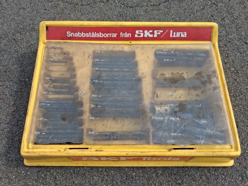 Snabbstålsborrar från SKF/Luna.