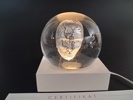 BERTIL VALLIEN. Skulptur, Unikat, "Head", Kosta Boda, signerad.