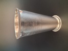 Pokal/vas, Silver, stämplad: CG Hallberg, 700 gram, graverad.