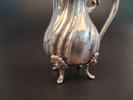 Kaffeservis. silver, 3 delar, 1550 gram, Rokokostil.