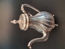 Kaffeservis. silver, 3 delar, 1550 gram, Rokokostil.