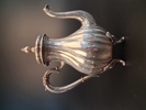 Kaffeservis. silver, 3 delar, 1550 gram, Rokokostil.