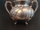 Kaffeservis. silver, 3 delar, 1550 gram, Rokokostil.