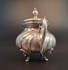 Kaffeservis. silver, 3 delar, 1550 gram, Rokokostil.