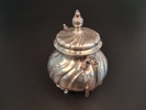 Kaffeservis. silver, 3 delar, 1550 gram, Rokokostil.