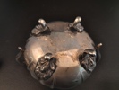 Kaffeservis. silver, 3 delar, 1550 gram, Rokokostil.